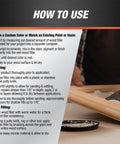 Instructions for using Premium White Wood Filler 16 Oz 3 In 1 Stainable Grain Filler And Sealer Coat Pro Grade for patching and grain filling
