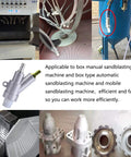 Pro Grade Beefy Sand Blaster Gun Kit With Boron Carbide Nozzle, Heavy Duty Aluminum Body, for air sandblasting setup