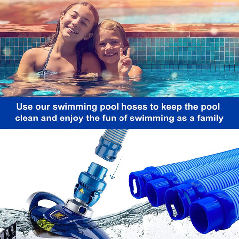 Six Pack Pool Cleaner Hose Replacement Kit for MX6 MX8, 39 Inch Length Each, Twist Lock Hose Replacement Parts, R0527700 Compatible