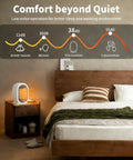 Bedroom featuring Portable Ceramic Space Heater 1200W Indoor Electric Space Heater With Overheat And Tip Over Protection