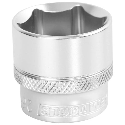 Three Eighths Inch Drive 6 Point Socket 26 Millimeter Thin Wall With Deep Markings For Easy Identification And Narrow Clearance