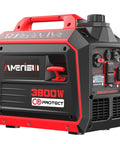 Gas Powered Portable Inverter Generator 3800W Quiet Run With CO Sensor ECO Mode Parallel Capability EPA Compliant Tailgate Ready