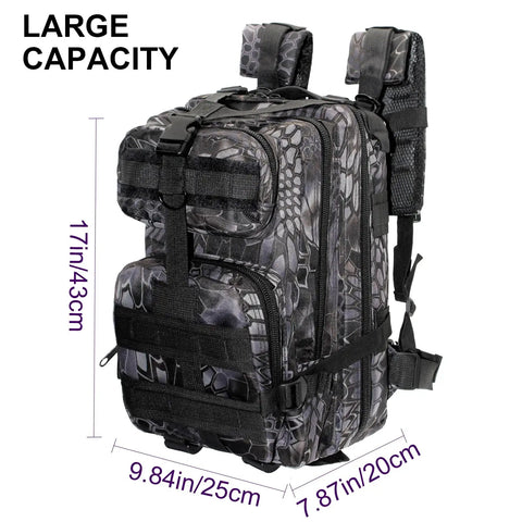 Lightweight Fishing Tackle Backpack With Water Resistant Build All In One Rod Holder And Gear Storage For Outdoor Anglers Ultra Capacity With Multiple Pockets And Front MOLLE System For Easy Access, side view