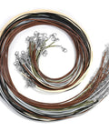 Fifty Pack Waxed Cotton Necklace Cords With Clasp 24 Inch Bulk Good Value For Jewelry Making Charms Pendants Bracelets