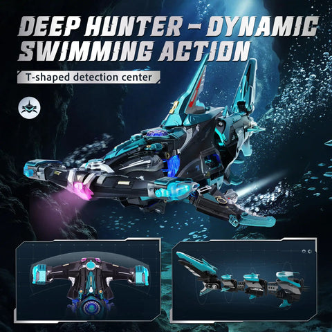 Hammerhead Shark 3D Puzzle Kit For Adults And Teens, Sick Mechanical Model Building Kit underwater view with dynamic motion effects