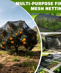 Ultra Fine Nano PP Garden Netting 10 X 20 Ft Birdproof Barrier Screen For Veggies Fruits And Flowers covering plants.