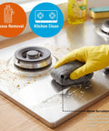 Ultra Fine 0000 Steel Wool Scrubbers For Glass And Surfaces Pack Of 8 Polishing Pads used on greasy stove top