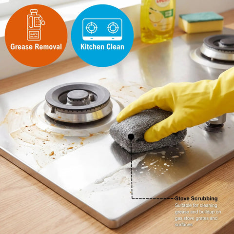 Ultra Fine 0000 Steel Wool Scrubbers For Glass And Surfaces Pack Of 8 Polishing Pads used on greasy stove top