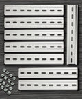 DIN Rail Slotted Aluminum 8 Inch Length By 35mm Width For Mounting Relays Contactors Circuit Breakers And Terminal Blocks RoHS