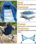 Two Pack Aluminum Hammock Chair With Footrest For Lazy Sundays Oversized Portable Folding Swing Chair in use by river