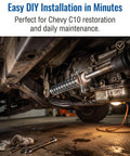 Steering Column Cross Shaft Repair Kit For Classic Chevy Buick GMC, OE Fit 1377083, 1967 To 1988, Easy Rebuild Of Steering Linkage, Restore Smooth, Responsive Driving And Get Your Ride Back On Track. Installed under a Chevy C10.