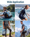 10L Waterproof Dry Bag Backpack For Men And Women Roll Top Secure Seal Ultra Durable Lightweight Dry Sack in outdoor use