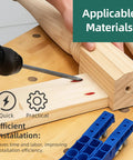 Pocket Hole Screws Kit 95Pcs With 150mm Drill Bit And Magnetic Driver Bit in wood installation process