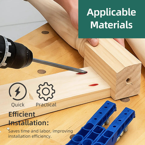 Pocket Hole Screws Kit 95Pcs With 150mm Drill Bit And Magnetic Driver Bit in wood installation process