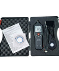 Digital Light Meter With Data Logging For Illuminance In Lux And Foot Candles, 0 To 200000 Lux Auto Ranging, Detachable Sensors, Dope For Home Office Lab Classroom And Outdoor Light Checks case with manual, CD, and sensor
