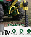 Auger Teeth Replacement For Aggressor 40 50 Series Bits Bolt On Direct Fit 134501 For Bobcat McMillen in use on tractor