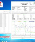 Usb Temperature Data Logger With Real Time Humidity And Barometric Pressure Monitoring IP65 Waterproof Outdoor Tracker For Crisp Pdf Csv Reports No Hassle Plug And Play report showing data log details, including graphs and specifications.