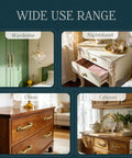 Two Pack Vintage Floral Cabinet Knobs Antique Brass Hardware French Provincial Drawer Pulls on various furniture pieces