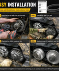 Sick CVT Drive Belt For Your Can-Am Maverick Commander Outlander ATV UTV Fits 570 650 800 1000 Models installation steps overview.