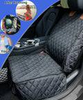 Two Pack Front Seat Cover For Cars, Trucks, SUVs And Jeeps, Full Protection Dog Car Seat Cover With Side Flaps, Nonslip, Black