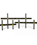 Stress Free Wall Hanging Tool Features Built In Level And Measuring Ruler For Dead On Picture Frame Mirror Mounting Zero Guesswork Adjustable 36 Inch Nail Guide Black arranged for easy viewing