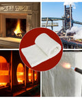 Kaowool ceramic fiber insulation blanket, white, 2in thick x 15in x 24in, high-temperature furnace insulation