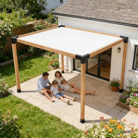 Heavy Duty Pergola Kit With 3 Way Corner Brackets For DIY Gazebo Hardware Kit For Patio Backyard Outdoor Use Weather Resistant Sturdy Construction