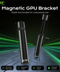 Image of GPU Sag Bracket With Magnetic Base And Non-Slip Stand For Graphics Cards in aluminum alloy, shown from side view, fits 70-120mm.