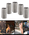 5 Piece Stainless Steel Wire Thread Insert Kit With Protective Coil Sleeve For Screw Repair Heavy Duty M24x3x3D Pro Grade Fastener