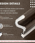 Close-up of Weather Stripping Door Seal Kit with V Shaped Foam, showing PVC flange, polyethylene cover, and foam details.