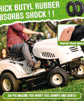 Premium Heavy Duty 18x8.50-8 And 18x9.50-8 Inner Tube Featuring Tr-13 Valve Stem on a lawn mower.