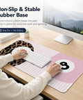 Person using a Funky Cheetah Lucky 8 Ball Large Mouse Pad 31.5 by 15.7 Inches For Gaming And Work With Non Slip Rubber Base.