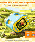 Portable Kids Microscope With 1000X Magnification And 2 Inch HD Screen 4K Ultra Clear View Learn Science At Home Easy To Use For Beginners Perfect Gift For Curious Young Minds And Home Lab Projects, blue and yellow plastic unit