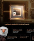 Eagle in front of a circuit board with Built-in MPPT System, promoting 12V Solar Car Battery Charger With MPPT Controller 15W Trickle Maintainer.