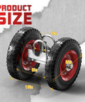 Heavy Duty Steel Gate Wheel With 8 Inch Rubber Rolling Carrier For Driveway Gates Fences And Metal Tube Gates Helps Prevent