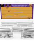 Seventy Count Six Three Two Machine Screws Four Mixed Sizes Premium 304 Stainless Steel Outlet Hardware in a clear box.