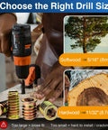 Person drilling wood with Heavy Duty Wood Threaded Inserts With Hex Drive Nuts for DIY repair, zinc-plated carbon steel.
