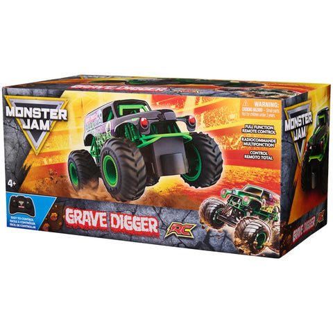 Awesome Grave Digger RC Monster Truck 1:24 Scale 2.4 GHz RC Vehicle For Kids 4 And Up Realistic Die Cast Look Durable Build