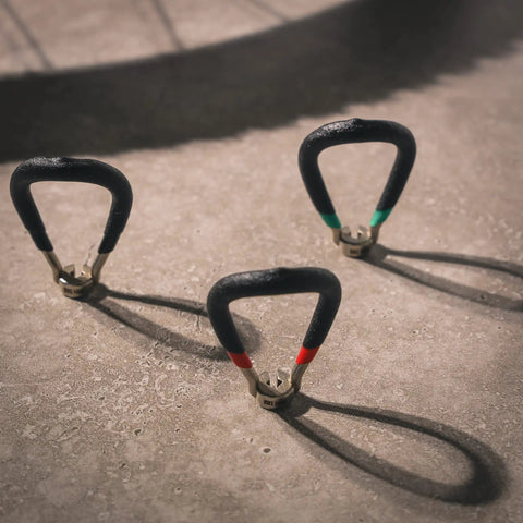 Vinyl Coated Bike Spoke Wrench With Heat Treated Steel For 80 Gauge Spokes Color Coded Handles on concrete surface