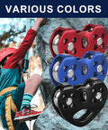 Zipline Pulley 25KN Aluminum Alloy Trolley With Stainless Steel Bearings For Smooth Glide, available in various colors