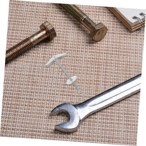 15-Piece Toggle Bolt Kit With Wing Nuts For Drywall Anchors Heavy Duty Butterfly Screws shown with wrench and bolts