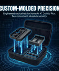 Hard Case For Hover Air X1 Self Flying Camera Drone Gear Rugged Carry Case With Soft Microfiber Interior Storage Bag featured open