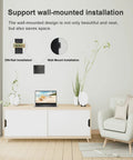 Room setup showing DIN rail and wall mount options for Beefy Industrial Five Port Gigabit Ethernet Switch Unmanaged For Harsh Environments.