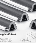 Weather Stripping Door Seal For Exterior Windows And Garage Doors V Shaped Foam Kerf Weatherstrip Gap Blocker Soundproof Draft Stopper