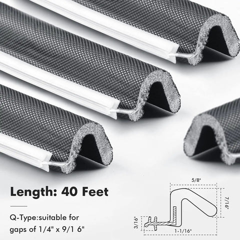 Weather Stripping Door Seal For Exterior Windows And Garage Doors V Shaped Foam Kerf Weatherstrip Gap Blocker Soundproof Draft Stopper