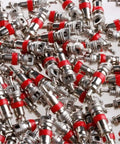 Ready To Roll Pack Of 100 Premium TPMS Safe Nickel Plated Red Valve Cores For Schrader Valves Universal Fit For Cars