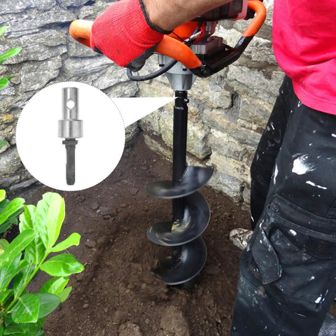 Heavy Duty Drill Chuck Earth Auger Adapter for Garden Drills and Electric Power Tools Drill Bit Converter for Brick Wall Drilling