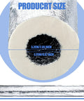 Six Pack Pipe Insulation Foam Tubes With Self Adhesive Wrap, Aluminum Foil Duct Shield, product size detail, diameter 5.2cm