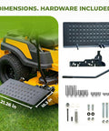Chute Blocker For Zero Turn Mowers With Grass Flap And Open Close Control Rustproof Steel Fits ACS6000ULS with hardware included.