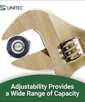 Non Sparking Non Magnetic 6 Inch Adjustable Wrench Built From Aluminum Bronze For Hazardous Environments ATEX Ready TUV Certified